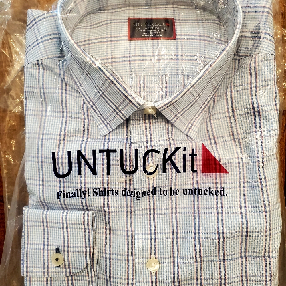 Mens Medium UNTUCKit ling sleeve shirt